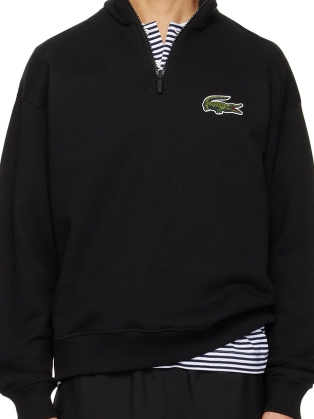 Lacoste quarter zip black
